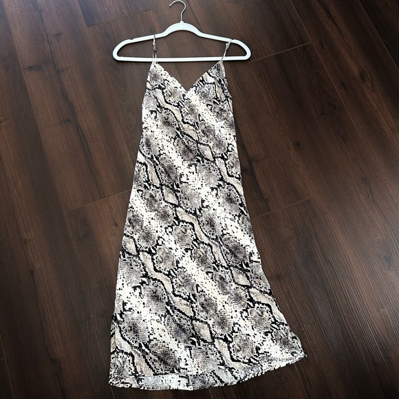 SOLD Cami NYC Silk Raven Python Midi Dress XS - Picture 5 of 7